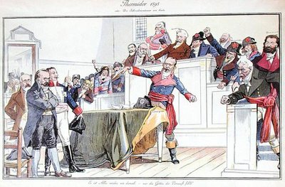 Satirisk serie som skildrar Dreyfusaffären som en revolutionär rättegång av German School