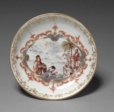Fat, tillverkare Meissen Porslinsfabrik, Tyskland, ca 1723 av German School