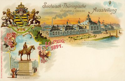 Sachsen och Thüringen handels- och industriutställning i Leipzig, Tyskland av German School