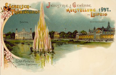 Sachsen och Thüringen handels- och industriutställning i Leipzig, Tyskland av German School