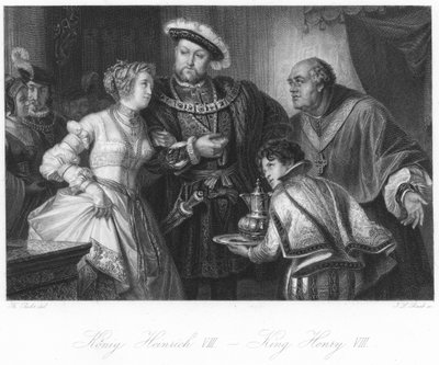 Scen från Henrik VIII av German School