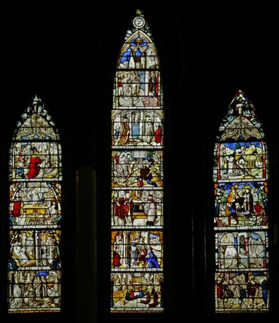 Scener ur St Bernards liv. Ex Altenberg Abbey, ca 1500 (målat glas) av German School