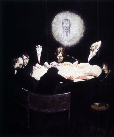 Scen för spiritualism. Bedöma av German School