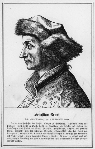 Sebastian Brant (gravyr) av German School