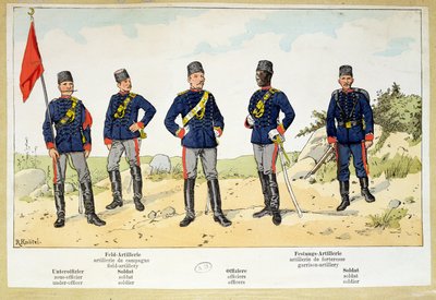 Soldater från den turkiska armén, ca 1900 av German School