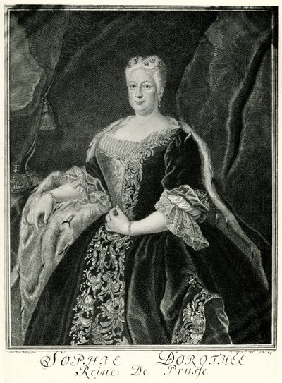 Sophie Dorothea, drottning av Preussen (1687-1757) (fototyp) av German School