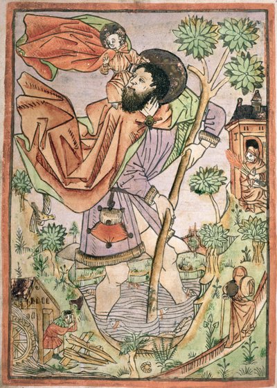 S:t Christopher: tysk, c.1470 av German School