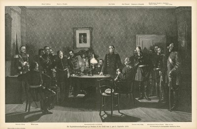 Överlämnandeförhandlingar i Donchery, Frankrike, 1-2 september 1870 av German School