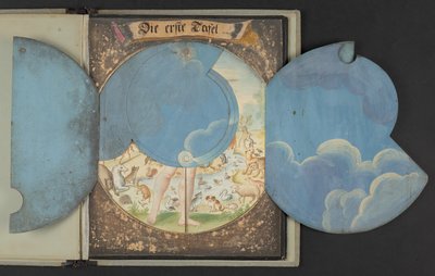Tabeller föreställande man i tre olika tillstånd, Add MS 5788 av German School