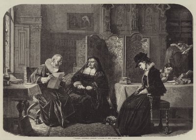 Ta advokatens åsikt (gravyr) av German School