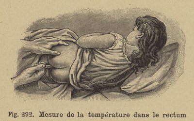 Tar ett barns temperatur från ändtarmen av German School