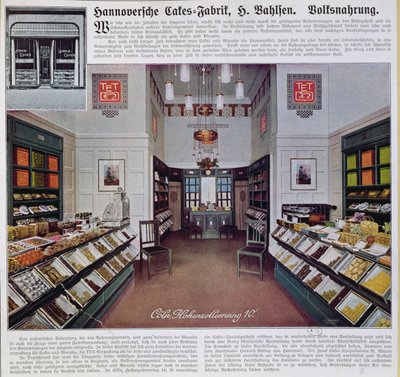 Bahlsen-butiken i Köln, ca 1910 av German School