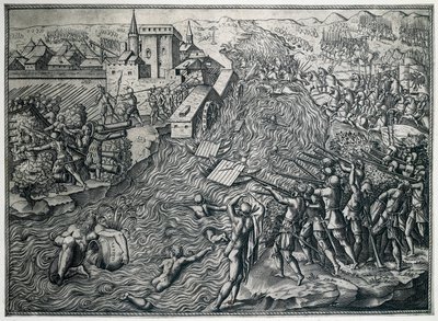Slaget vid Muehlberg, 25 april 1547 av German School