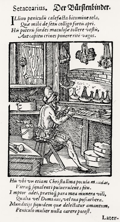 The Bristle Maker, utgiven av Hartman Schopper av German School