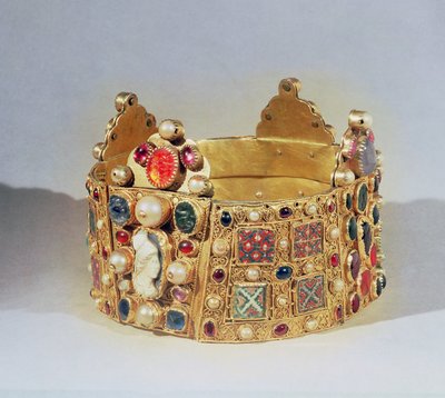 Kronan av Hildesheim (guld och ädelstenar) av German School