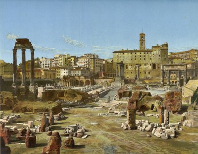 Forum, Rom (chromolitho) av German School