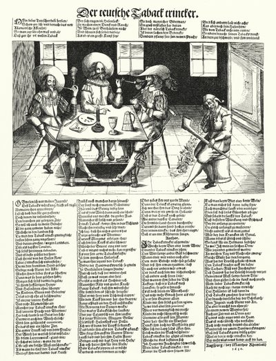De tyska tobaksdrickarna (gravyr) av German School