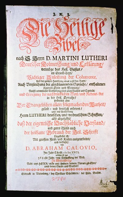 The Holy Bible, Vol. I., 1681 av German School