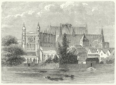 Houses of Parliament i Westminster på kung Charles I:s tid av German School