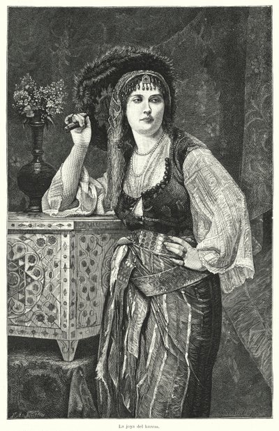 Haremets juvel (litho) av German School