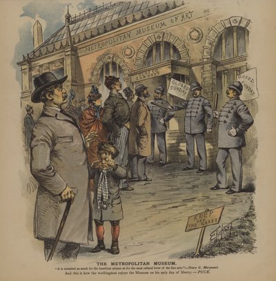 The Metropolitan Museum (färg litho) av German School
