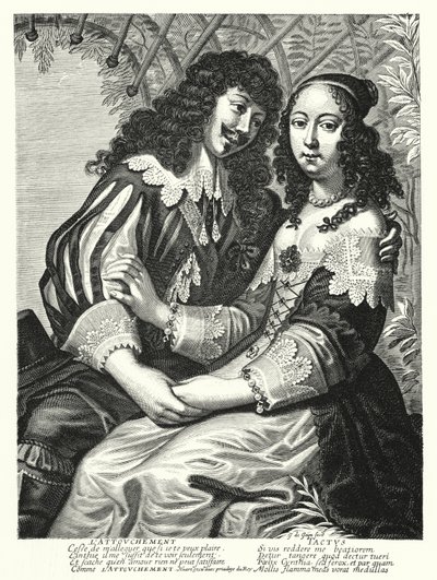 De nygifta (gravyr) av German School