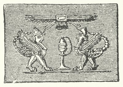 Scorpion Men från Gilgamesh-eposen av German School
