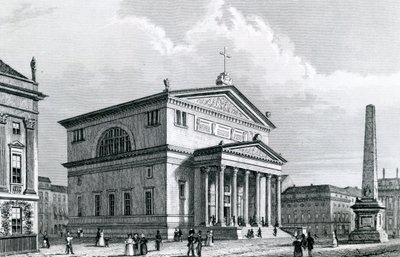 St. Nicholas Church, Potsdam, Tyskland (gravyr) av German School