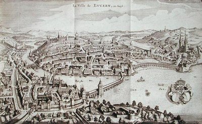 Staden Luzern, Schweiz, från 