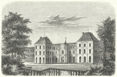 Tuileripalatset, Paris, 1799 (gravyr) av German School