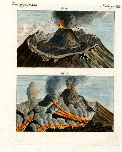 Vesuvius av German School