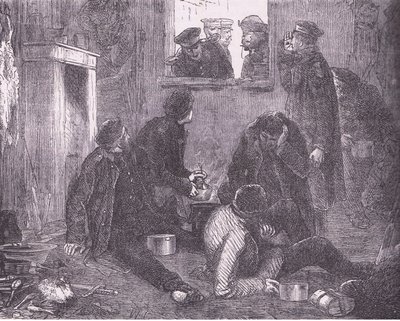 Kronprinsen av Preussen går runt, Cassells historia om kriget mellan Frankrike och Tyskland publicerad av Cassell and Company Limited, ca 1890 (litho) av German School