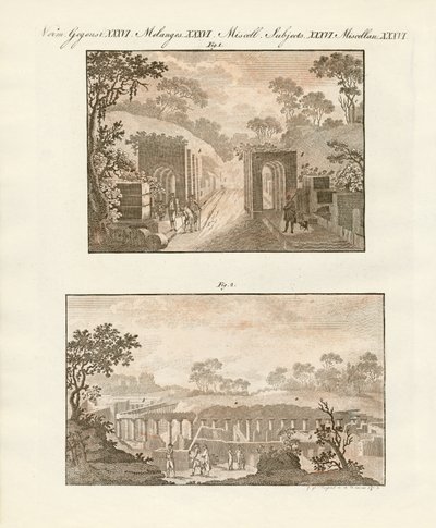 Den utgrävda staden Pompeji av German School
