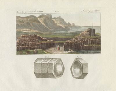 Jättevägen eller jättegatan (färgad gravyr) av German School