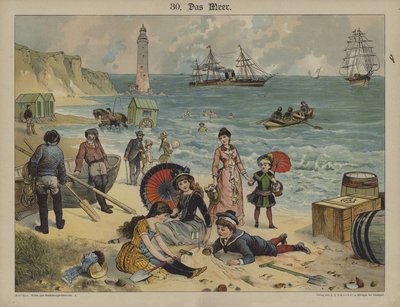 Havet (färg litho) av German School