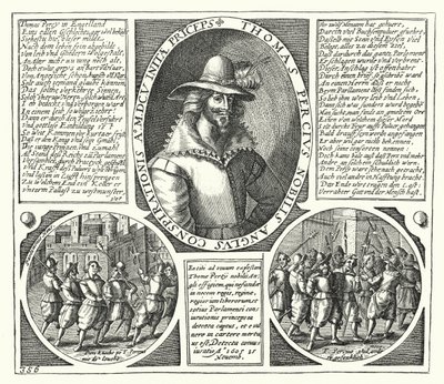 Thomas Percy, en av konspiratörerna bakom Krutplanen (gravyr) av German School
