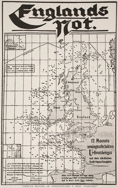 Tolv månaders obegränsad U-båtskrigföring, 1917-19 av German School