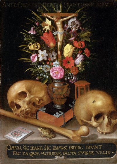 Vanitas stilleben av German School