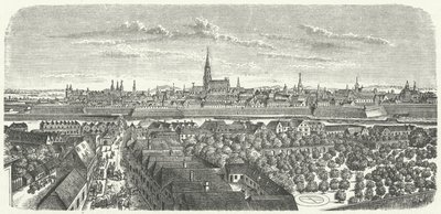 Wien i mitten av 1600-talet (gravyr) av German School