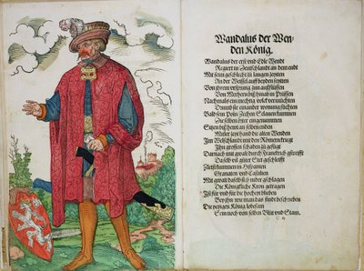 Wandalus, kung av Wenden, från Ursprunget till de första tolv gamla kungarna och prinsarna av den tyska nationen, 1543 av German School