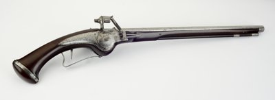 Wheel-Lock Holster Pistol, c.1625-50 (stål, järn & valnötsträ) av German School