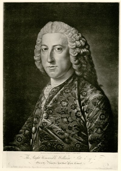 William Pitt d. Ä. av German School