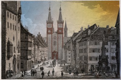 Würzburg. (gravyr, ca 1830) av German School