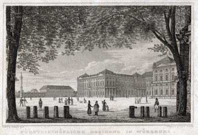 Würzburg. (gravyr, ca 1850) av German School