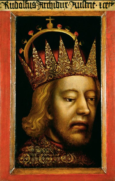 grundaren (olja och tempera på trä) av German School