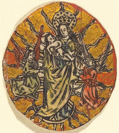 Madonna och barn av German or Netherlandish 15th Century