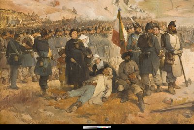 Slaget vid Chernaya av Gerolamo Induno