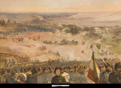 Slaget vid Chernaya av Gerolamo Induno