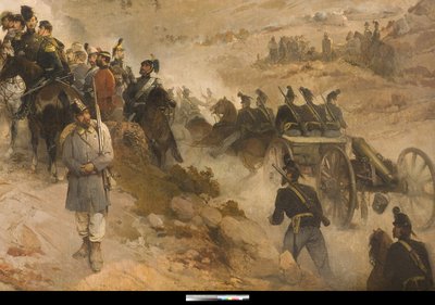 Slaget vid Chernaya av Gerolamo Induno