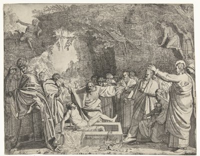 Uppfostran av Lazarus av Gerrit Bleker